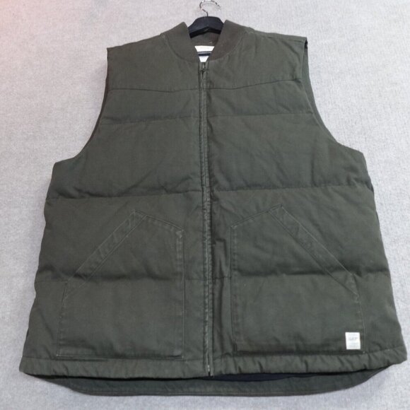 GAP Other - Gap Vest XL Green Olive Quilted Canvas Down Filled Workwear Utility